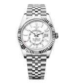 Rolex Sky Dweller 336934-0004 White Gold Fluted Bezel
