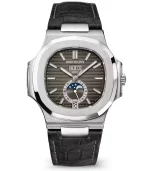 Patek Philippe Nautilus 5726A-001 Black Gradient Stainless Steel Black Leather Straps